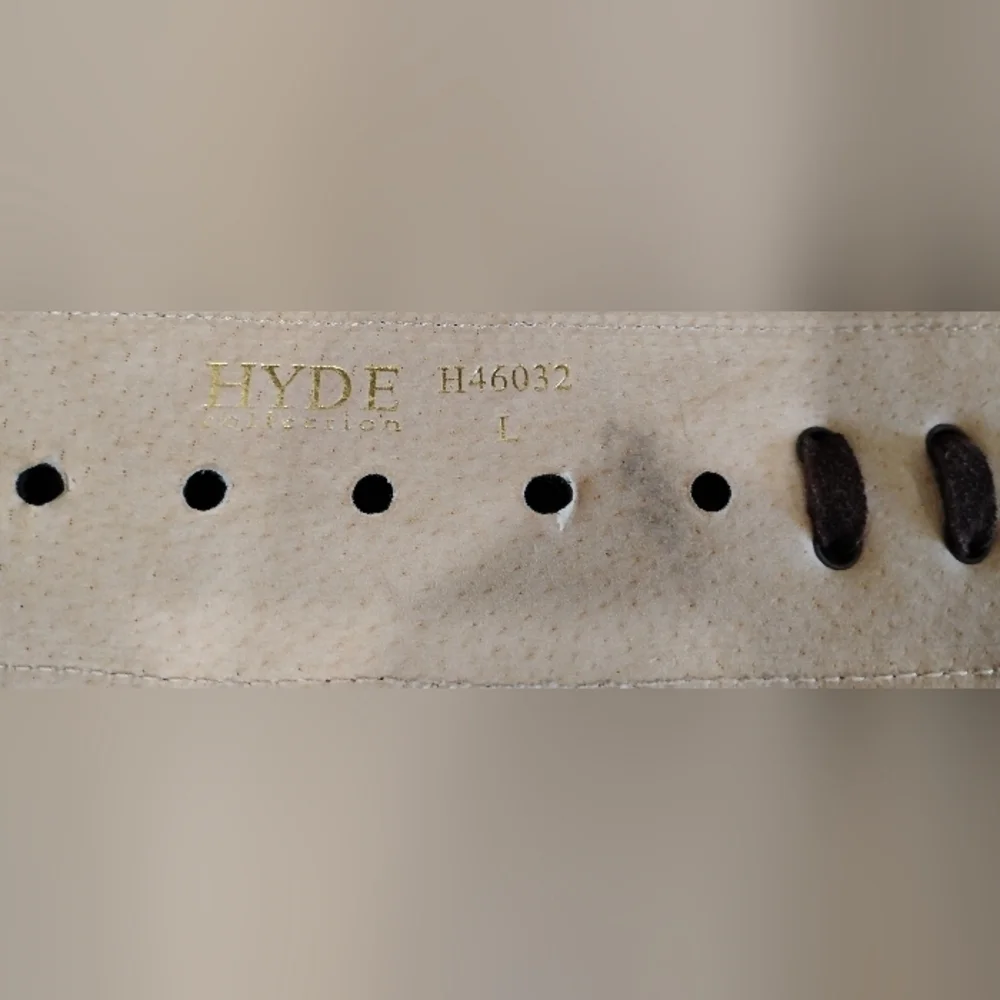 LARGE HYDE COLLECTION LEATHER BELT
